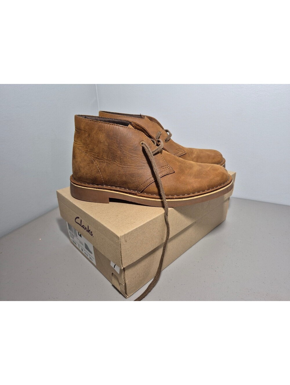 Clarks Acre Bridge Women’s Size 7 Tan Leather Chukka Desert Boots